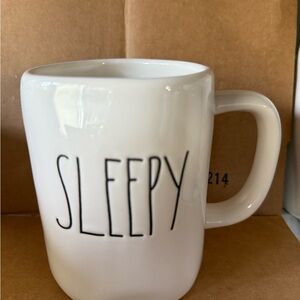 Rae Dunn White 'Sleepy' Mug